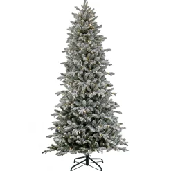 7 Ft Pre-Lit Snowy Calton Pine Tree With Led Lights^National Tree Company Best