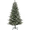 Sale National Tree Company 6 Ft. Pre-Lit Snowy Libby Fir Tree With Led Lights