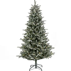 Best Sale National Tree Company 6 Ft. Pre-Lit Snowy Libby Fir Tree With Led Lights