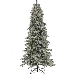 Fashion National Tree Company 7.5 Ft Pre-Lit Snowy Vintin Fir Tree With Led Lights