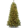 Cheap National Tree Company 7.5 Ft. Rocky Ridge Slim Pine Tree With Clear Lights