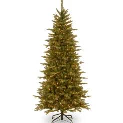 7.5 Ft Sierra Spruce Slim Tree With Clear Lights^National Tree Company Fashion