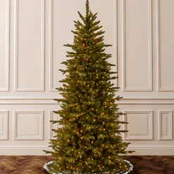 7.5 Ft Sierra Spruce Slim Tree With Clear Lights^National Tree Company Fashion