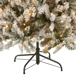 Cheap National Tree Company 6.5 Ft. Snowy Mixed Pine Tree With Clear Lights