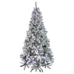 Cheap National Tree Company 6.5 Ft. Snowy Mixed Pine Tree With Clear Lights