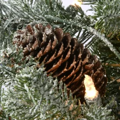 Best National Tree Company 4 Ft Snowy Morgan Spruce Entrance Tree With Clear Lights