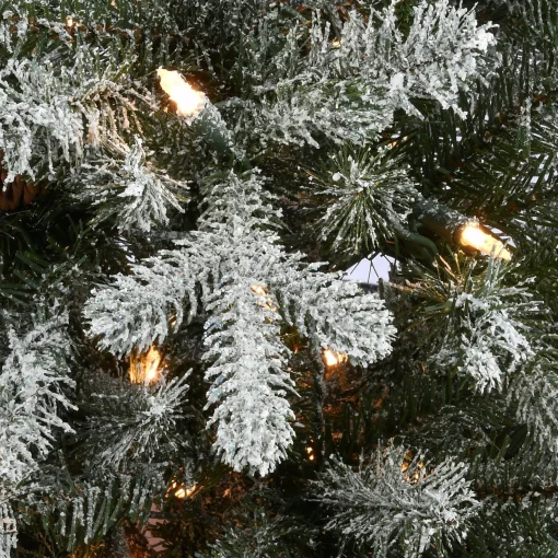 Best National Tree Company 4 Ft Snowy Morgan Spruce Entrance Tree With Clear Lights