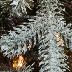 Best National Tree Company 4 Ft Snowy Morgan Spruce Entrance Tree With Clear Lights