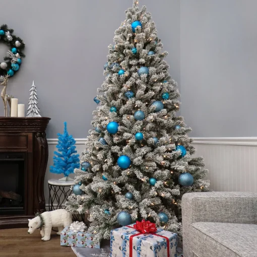 Flash Sale National Tree Company 7.5 Ft. Snowy North Valley Spruce Tree