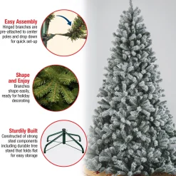 Flash Sale National Tree Company 7.5 Ft. Snowy North Valley Spruce Tree