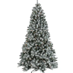 6.5 Ft. Snowy North Valley® Spruce Tree With Clear Lights^National Tree Company Online