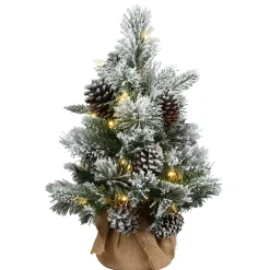 2 Ft Snowy Redmond Pine With Battery Operated Led Lights^National Tree Company Clearance