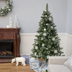 Fashion National Tree Company 6 Ft. Snowy Sierra Spruce Tree
