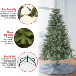 Fashion National Tree Company 6 Ft. Snowy Sierra Spruce Tree
