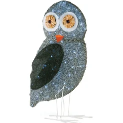 New National Tree Company 37" Fuzzy Fabric Owl With Led Lights