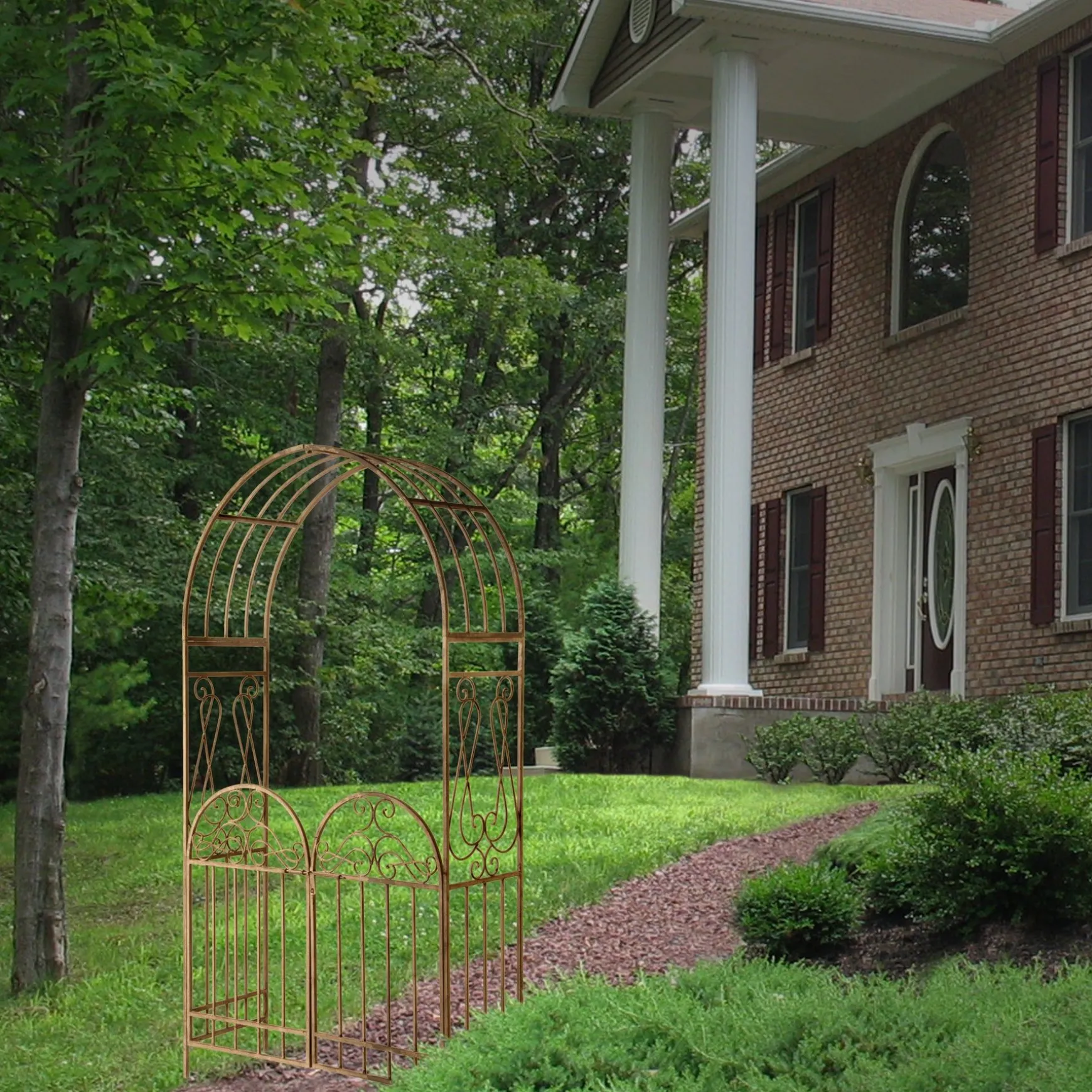 Discount National Tree Company 93" Garden Accents Gated Archway