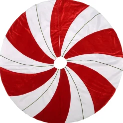 Sale National Tree Company 52" General Store Collection Peppermint Tree Skirt