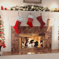Discount National Tree Company 19" General Store Collection Red Velvet Stocking