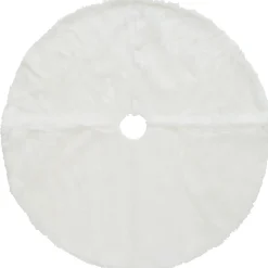 Discount National Tree Company 48" General Store Collection White Faux Fur Tree Skirt