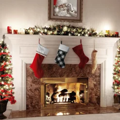 Shop National Tree Company 19" General Store Collection Plaid Stocking