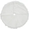 Store National Tree Company 52" General Store Collection White High Pile Tree Skirt