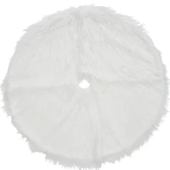Store National Tree Company 52" General Store Collection White High Pile Tree Skirt