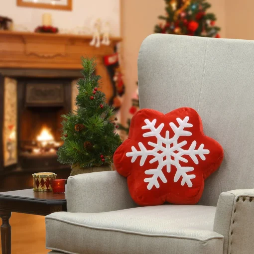 Flash Sale National Tree Company 14" General Store Collection Snowflake Pillow