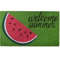 30" Green Welcome Summer Watermelon Coir Doormat^National Tree Company Best Sale