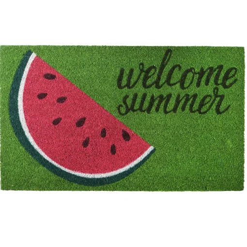 30" Green Welcome Summer Watermelon Coir Doormat^National Tree Company Best Sale