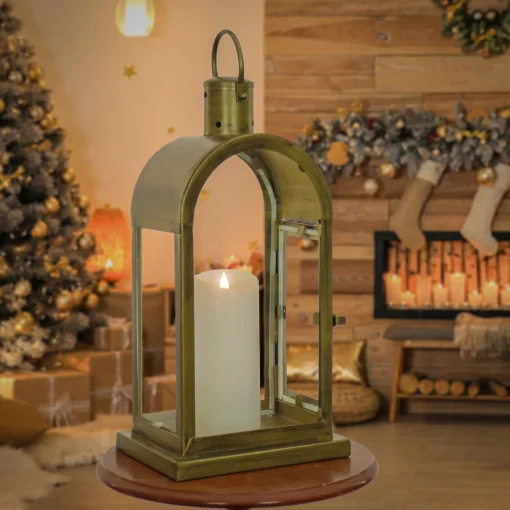 Best National Tree Company 16" Hgtv Home Collection Antique Bronze Arched Lantern, Small