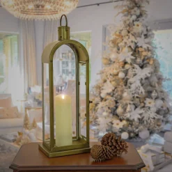 Store National Tree Company 22" Hgtv Home Collection Antique Bronze Arched Lantern, Medium