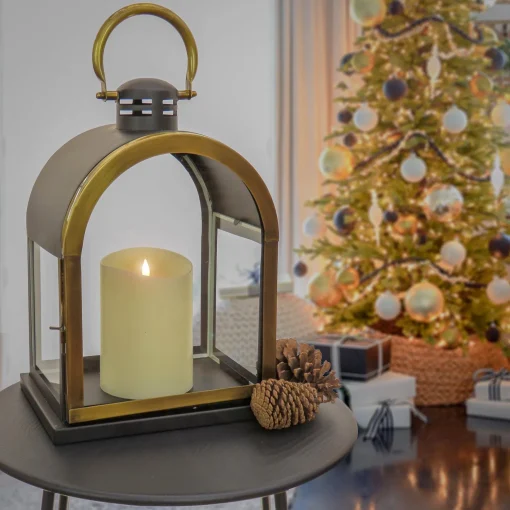 Sale National Tree Company 18" Hgtv Home Collection Antique Bronze Dome Lantern, Small