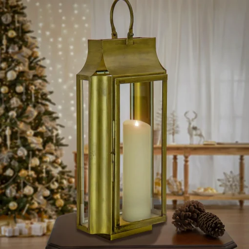 Hot National Tree Company 25" Hgtv Home Collection Antique Bronze Lantern, Large