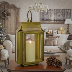 Fashion National Tree Company 18" Hgtv Home Collection Antique Bronze Lantern, Small