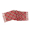 Flash Sale National Tree Company 72" Hgtv Home Collection Bias Cut Red Plaid Table Runner