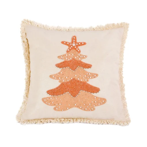 Outlet National Tree Company 18 Hgtv Home Collection Coastal Christmas Pillow