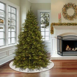 Discount National Tree Company 52" Hgtv Home Collection Embroidered Evergreens Tree Skirt