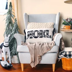 Flash Sale National Tree Company 22" Hgtv Home Collection Embroidered Noel Christmas Pillow
