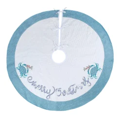 Online National Tree Company 52" Hgtv Home Collection Embroidered Coastal Colors Tree Skirt