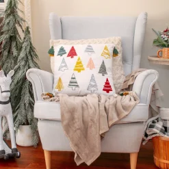 Fashion National Tree Company 18?? Hgtv Home Collection Evergreen Forest Christmas Pillow
