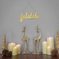 Flash Sale National Tree Company 19" Hgtv Home Collection Falalala Metal Wall Decoration