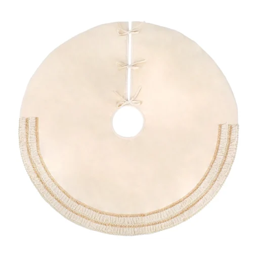 Flash Sale National Tree Company 52" Hgtv Home Collection Fringe Detail Tree Skirt, Off White