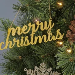 Online National Tree Company 9" Hgtv Home Collection Merry Christmas Metal Ornament Set