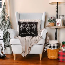Cheap National Tree Company 18" Hgtv Home Collection Mistletoe Pillow