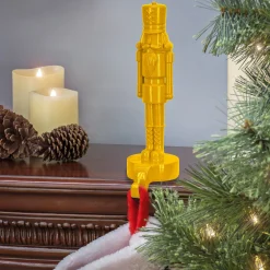 Store National Tree Company 10" Hgtv Home Collection Nutcracker Stocking Holder, Yellow