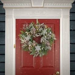 Cheap National Tree Company 28" Hgtv Home Collection Pre-Lit Cozy Winter Wreath