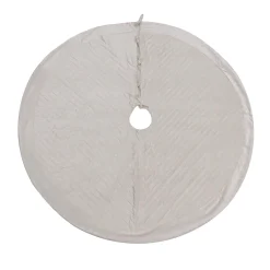 Online National Tree Company 60" Hgtv Home Collection Quilted Velvet Tree Skirt, Ivory