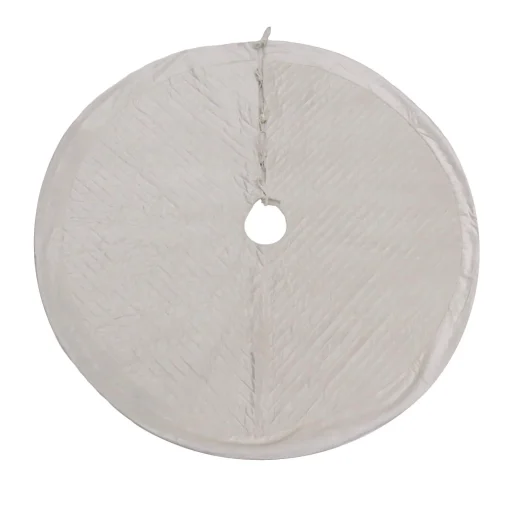 Online National Tree Company 60" Hgtv Home Collection Quilted Velvet Tree Skirt, Ivory