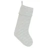 Sale National Tree Company 19" Hgtv Home Collection Quilted Velvet Stocking, Ivory