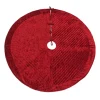 Online National Tree Company 60" Hgtv Home Collection Quilted Velvet Tree Skirt, Red